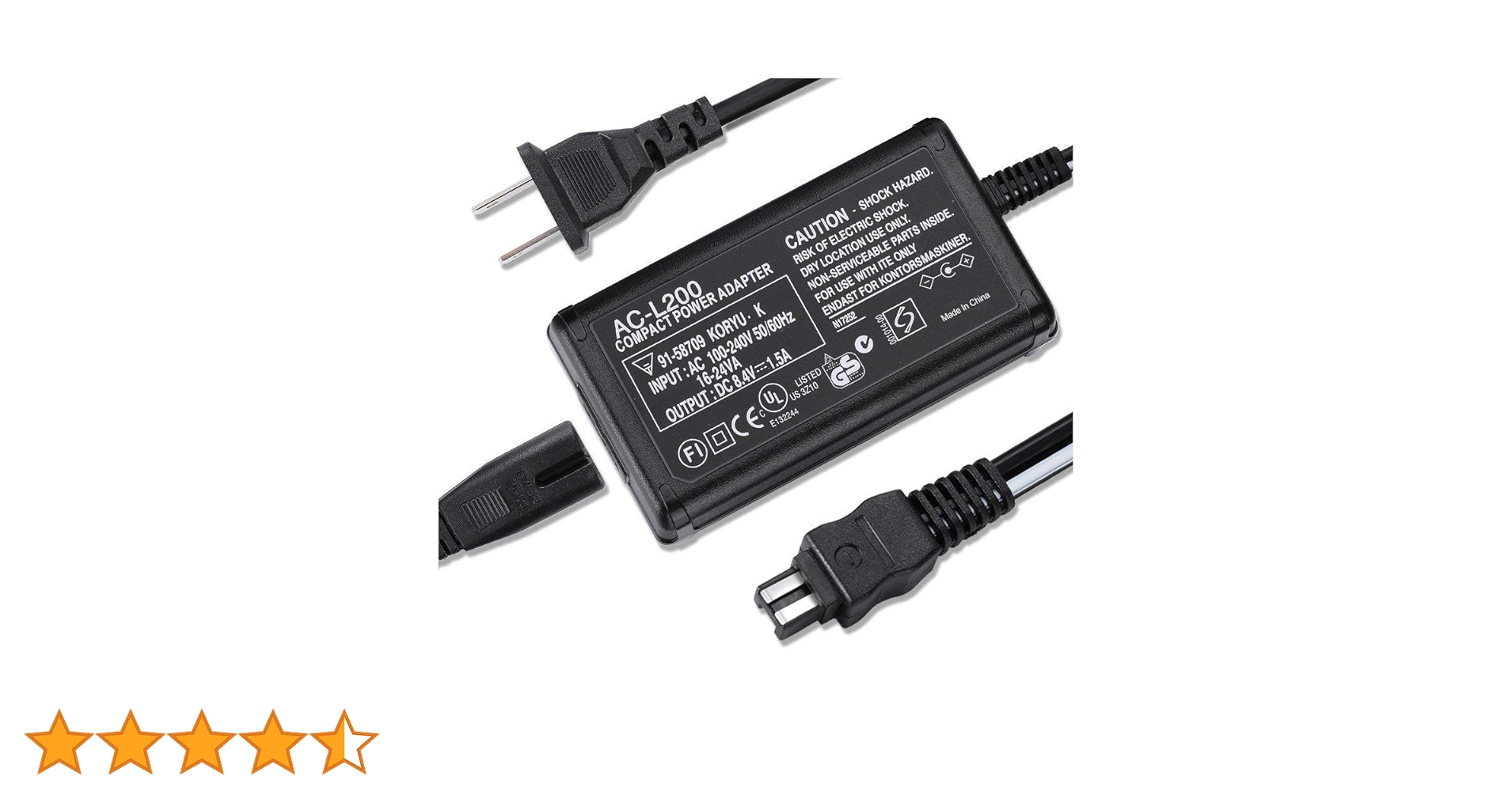 Amazon | AC-L200C ACアダプター Compatible SONY Handycam Camcorder